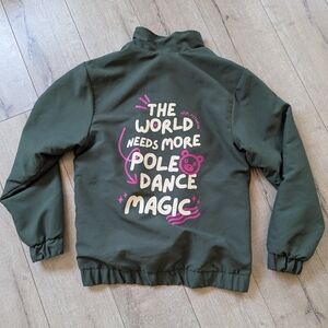 The World Needs More Pole Dance Lightweight Bomber Jacket